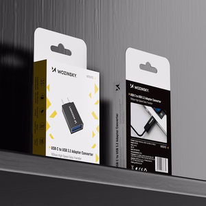 Wozinsky W10GY1S USB-C - USB-A 3.2 10Gb/s adapteris - melns