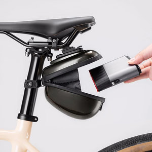 Rockbros kompakta cietā velosipēda sēdekļa soma 0.4 l - violeta