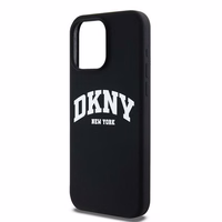 DKNY Liquid Silicone White Printed Logo MagSafe Viedtālruņa apvalks iPhone 14 Pro Max - melns (m)