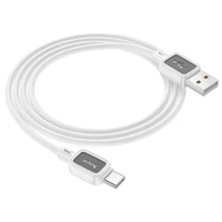 Kabelis USB A uz USB C Hoco 3A 1 m X108 balts