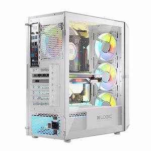 Logic PORTOS ARGB MINIDI USB 3.0 datora korpuss, balts