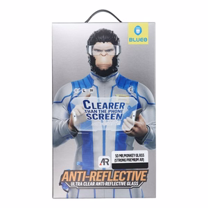 5D Mr. Monkey Glass aizsargstikls ierīcei Apple iPhone 18 Pro, Strong Premium Ultra Clear AR, krāsa – melna