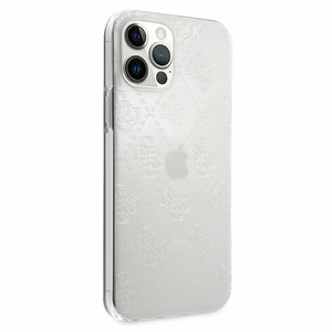 Guess GUHCP12L3D4GTR iPhone 12 Pro Max 6.7" transparent hardcase 4G 3D Pattern Collection