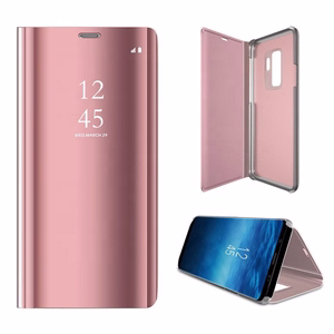 Smart Clear View viedtālruņa apvalks Samsung Galaxy S23 FE rozā