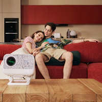 Yaber L2 Plus LCD FullHD 1080p multimediju projektors ar JBL skaļruņiem - bēšs