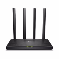 TP-Link Archer C6U wireless router Gigabit Ethernet Dual-band (2.4 GHz / 5 GHz) melns