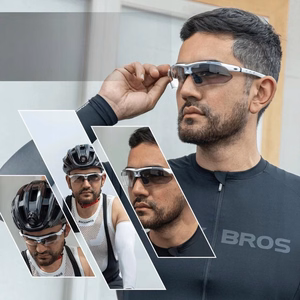 Rockbros 10002 polarizētas riteņbraukšanas brilles - baltas