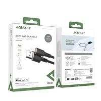 Acefast kabelis MFI USB - Lightning 1.2m, 2.4A melns (C2-02 melns)