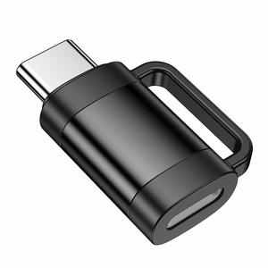 Adapteris OTG USB C uz Lightning Hoco 3A UA31E melns
