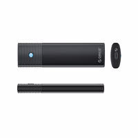 Orico PWM2 M.2 NGFF SATA USB-C 5 Gb/s diskdzinis - melns