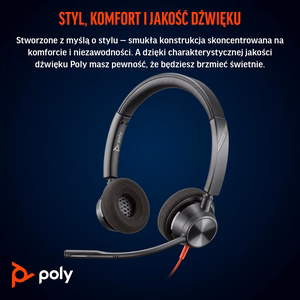 HP Poly BW 3320 Stereo USB-C + USB-C/A