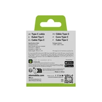 SBS TECABLETYC1KPOS USB-A - USB-C kabelis 1m - melns