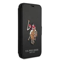 US Polo USFLBKP12MPUGFLBK iPhone 12/12 Pro 6,1" melna grāmata Polo Embroidery kolekcija