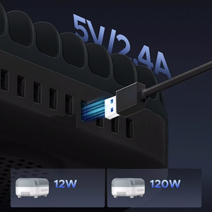 Orico DUK-10P-V1 viedā uzlādes stacija 10x USB-A melna