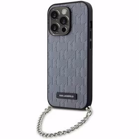 Karl Lagerfeld KLHCP14XSACKLHPG iPhone 14 Pro Max 6.7" sudraba/sudraba hardcase Saffiano Monogram Chain