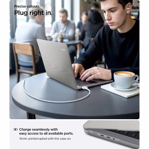Spigen Urban Fit aizsargapvalks MacBook Pro 14" 2021 / 2023 / 2024 / 2025 / 2026 – pelēks