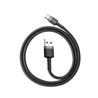 Baseus Cafule USB-C kabelis 2A 2m (pelēks + melns)