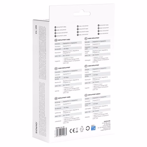 Savio CL-211 DisplayPort kabelis 3 m melns