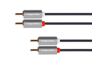 Kruger&Matz Basic 2RCA–2RCA kabelis, 1,8 m