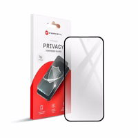 Forcell Privacy aizsargstikls - Iphone 15 Pro Max melns