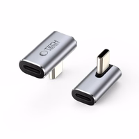 Tech-Protect Ultraboost AA03 USB-C leņķa adapteris - pelēks