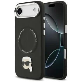 Karl Lagerfeld Karl Pin Magnētiskais viedtālruņa apvalks iPhone Air - Melns