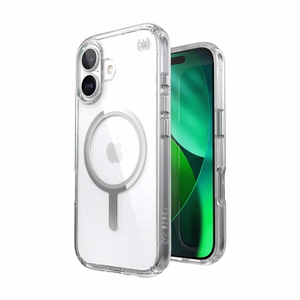 Speck Presidio Perfect Clear MagSafe - iPhone 17 maciņš (Clear / sudrabs)