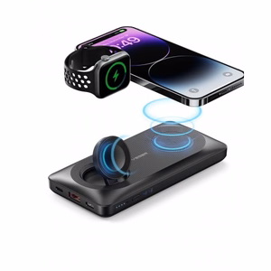 Portatīvais lādētājs Veger W1156 melns 10000mAh (bezvadu uzlāde 15W / PD 22.5W / QC3.0)