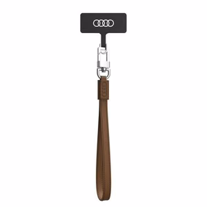 Audi universāla tālruņa siksniņa 28cm 10mm ādas brūna AU-HSLSL-GT/D1-BN