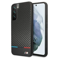 Viedtālruņa apvalks BMW M Collection Triangles Case Samsung Galaxy S22+ melns