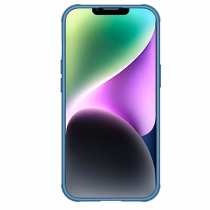 Nillkin CamShield Pro viedtālruņa apvalks iPhone 14 Plus bruņots apvalks ar kameras aizsargu zils