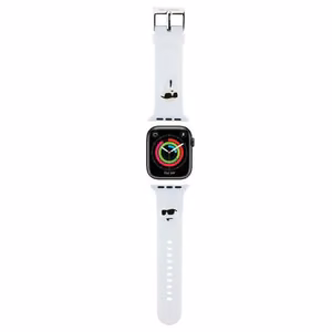 Karl Lagerfeld 3D Rubber Karl&Choupette Heads ремешок Apple Watch 38/40/41mm - белый