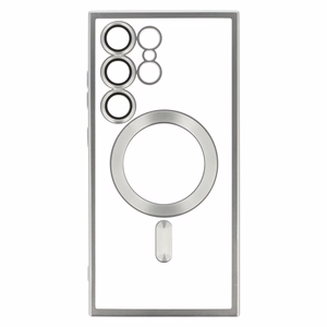 Viedtālruņa apvalks Magnētiskais sudrabains Samsung Galaxy S24