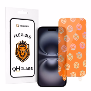 Tel Protect Best Flexible Hybrid rūdīts stikls iPhone 16 Plus