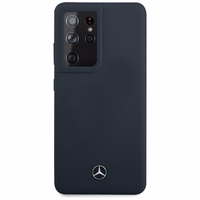 Mercedes Silikona Line apvalks Samsung Galaxy S21 Ultra zils