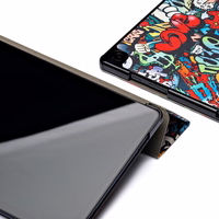 Korpuss Reach Smart Leather Samsung X200/X205 Tab A8 10.5 2021 grafiti