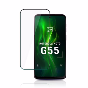Rūdītais stikls 3mk HardGlass Max Lite Black priekš Motorola Moto G55 5G