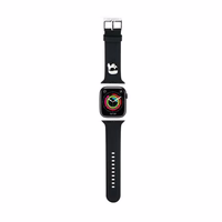 Karl Lagerfeld 3D Rubber Karl Head siksniņa for Apple Watch 38/40/41mm - melns
