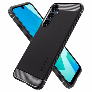 Spigen Rugged Armor viedtālruņa apvalks Samsung Galaxy A16 4G / 5G - melns