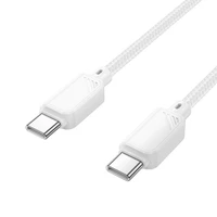 Kabelis USB C uz USB C Hoco 3A 60W 1 m X113 balts