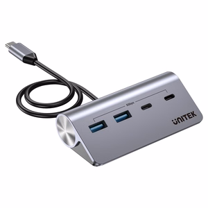 UNITEK alumīnija USB-C sadalītājs 2x USB-A 2x USB-C 5Gbps
