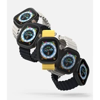 Ringke Slim 2 komplekts Viedtālruņa apvalks Apple Watch Ultra 1/2 (49mm) - caurspīdīgs un matēts melns