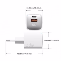 Lādētājs Essager "GaN Polestar" Balts 33W (PD / QC3.0)
