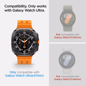 Spigen Glas.TR EZ Fit rūdīts aizsargstikls Samsung Galaxy Watch Ultra (47mm) - caurspīdīgs (2 gab. komplekts)