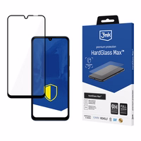 Reinforced Full Coverage Tempered Glass 3mk HardGlass Max Black for Xiaomi Redmi 14C / Poco C75 / Redmi A4 5G