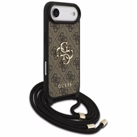 Guess 4G Big Logo Cord Stap soma pāri plecam viedtālrunim iPhone 17 Air - brūns