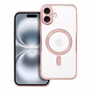 ELECTRO MAG COVER viedtālruņa apvalks saderīgs ar Magnētisko IPHONE 16 Plus rozā zelts