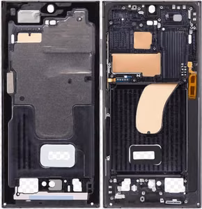 Средняя рамка Samsung S918 S23 Ultra Phantom Black оригинальная (б/у Grade C)