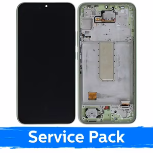 LCD Display Compatible With Samsung A346 A34 5G With Frame / Lime / (Service Pack)