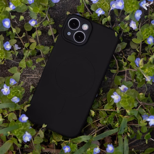 Simple Color Mag apvalks viedtālrunim iPhone 15 6,1\" melns